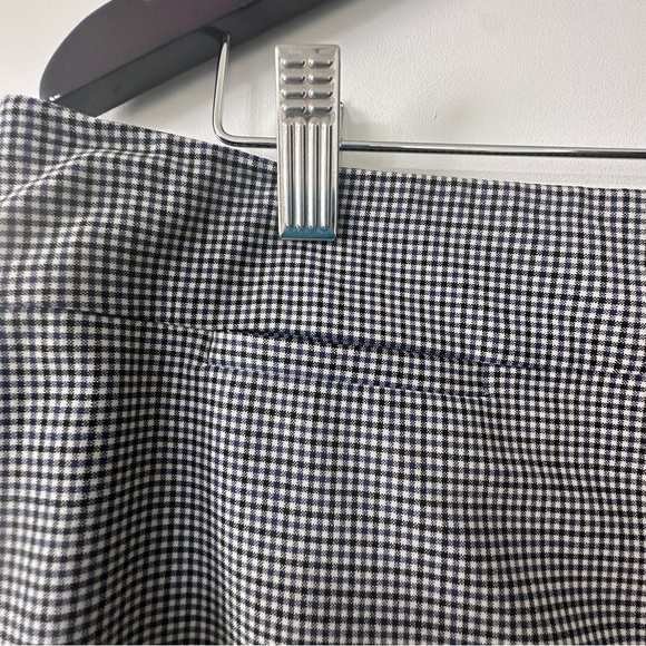Banana Republic Plaid Blue Cream Black Pencil Suit Skirt Size 14 - Picture 3 of 11
